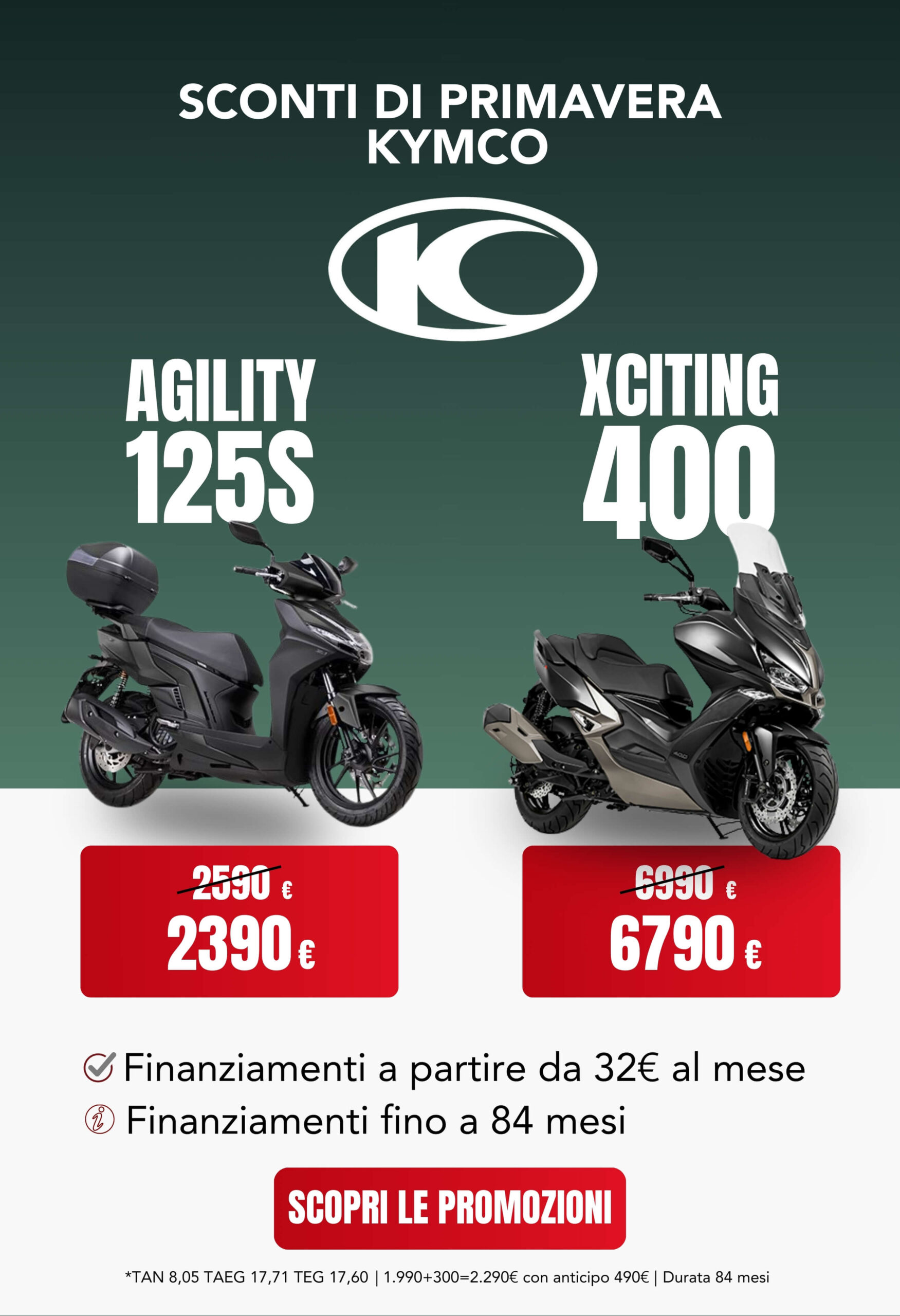Sconti primavera Kymco