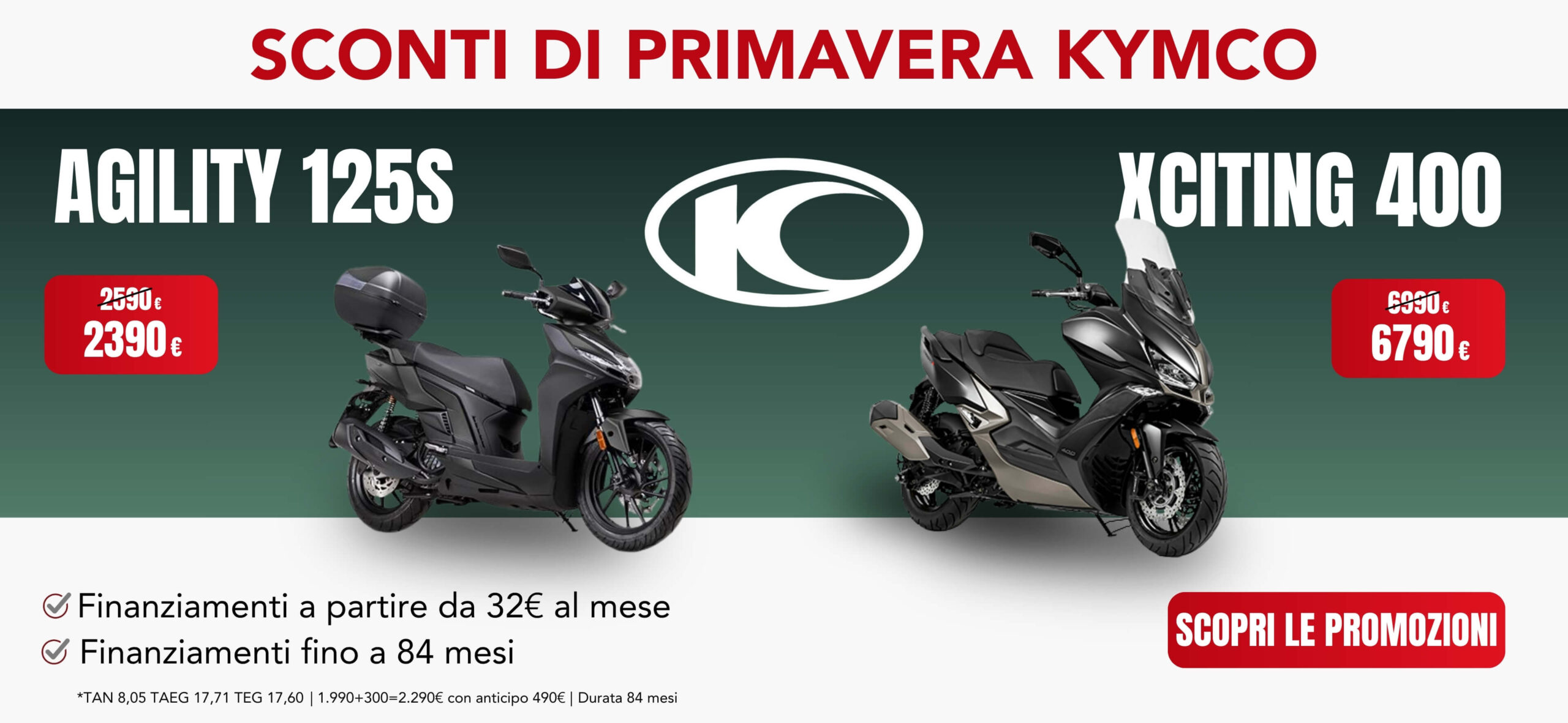 Sconti di primavera Kymco