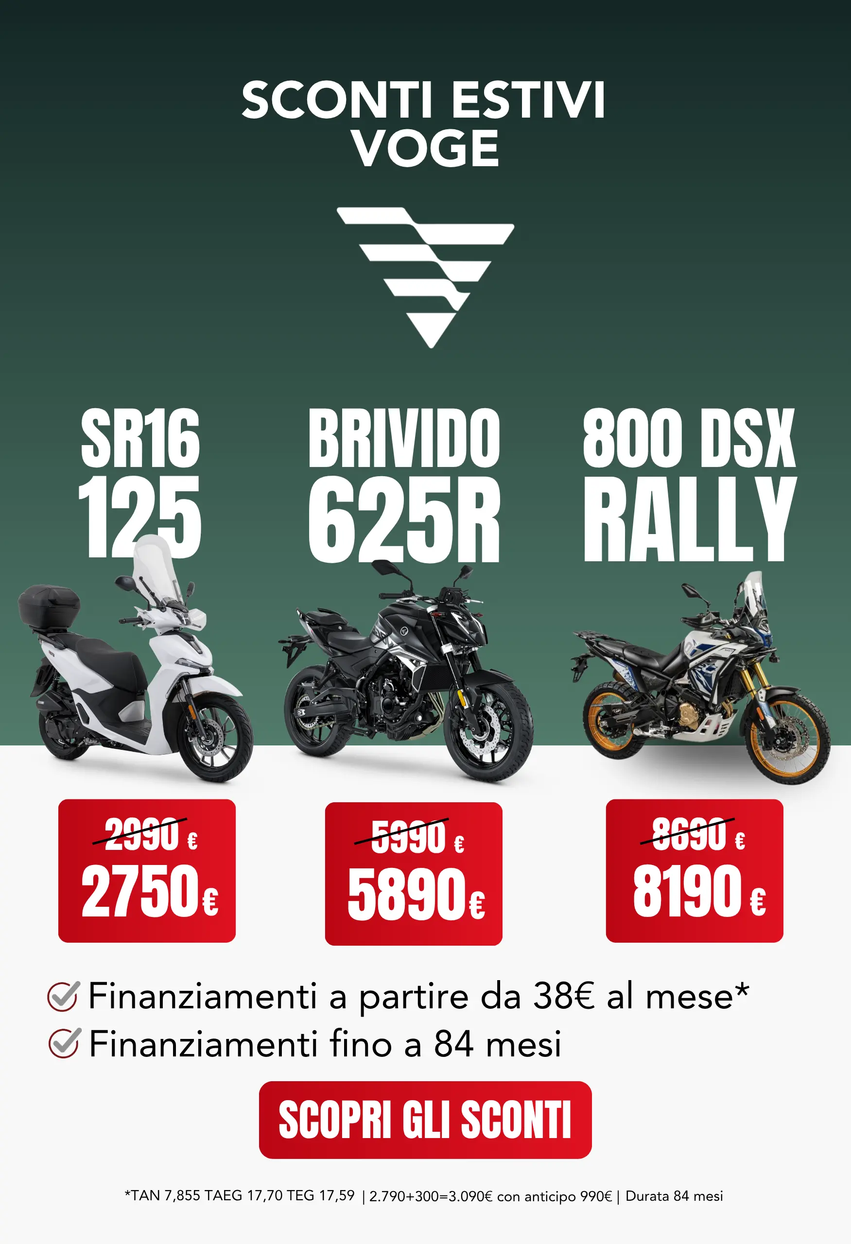 Sconti estivi Voge